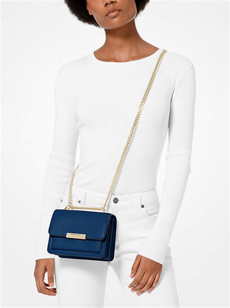 michael kors jade extra small leather gusset crossbody|Jade Extra.